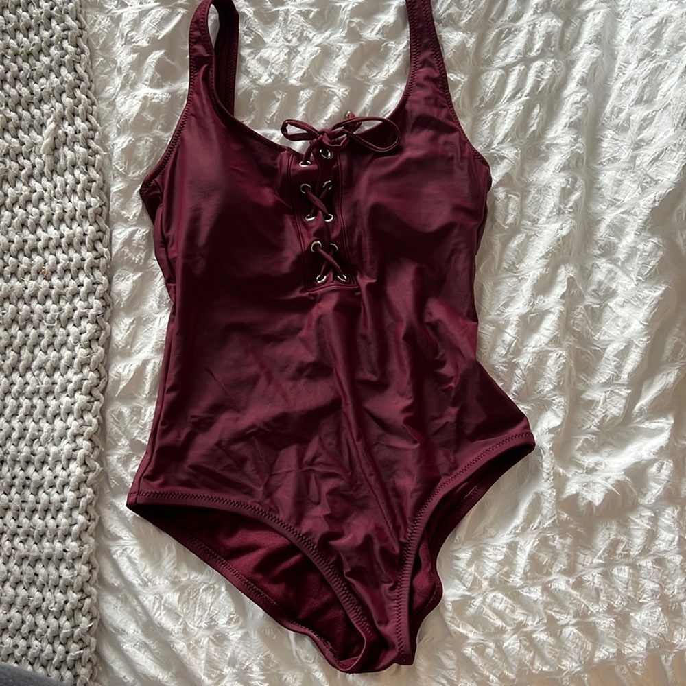 Maroon Women’s Bathing Suit